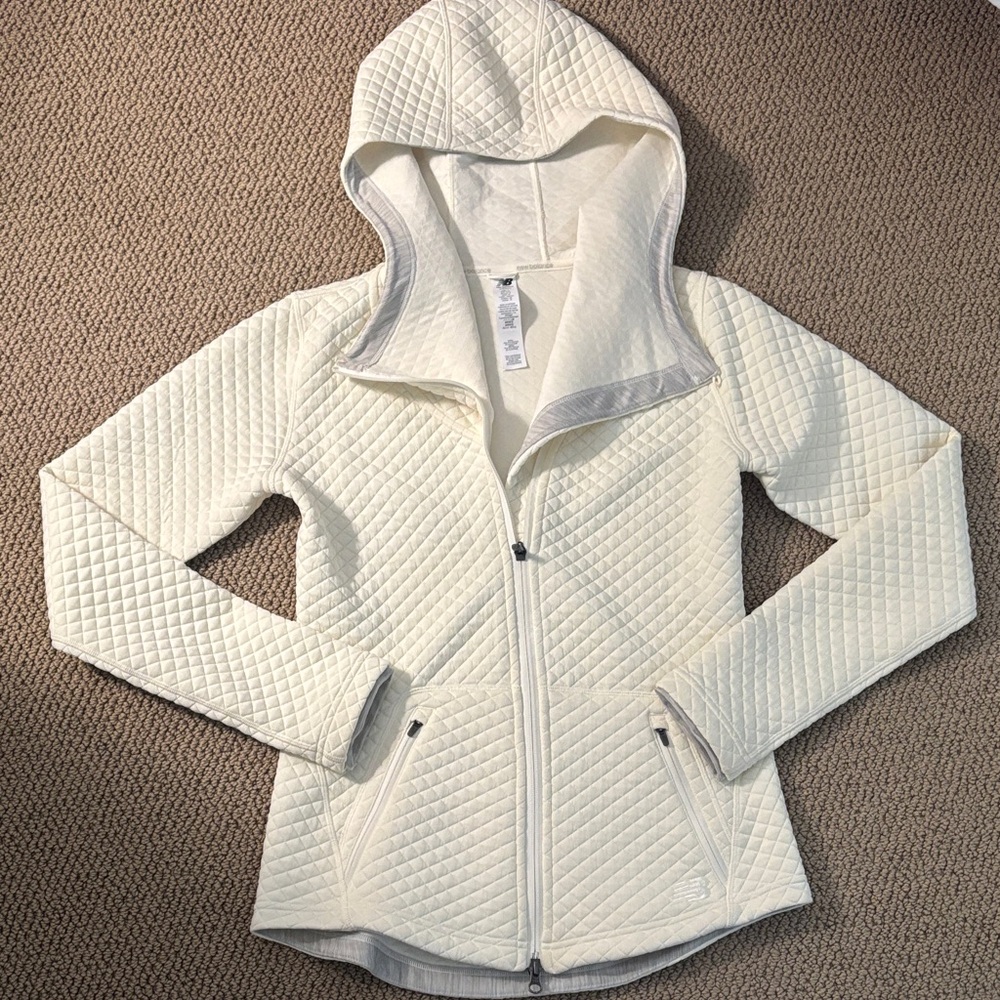 New Balance Off-White Quilted Jacket
